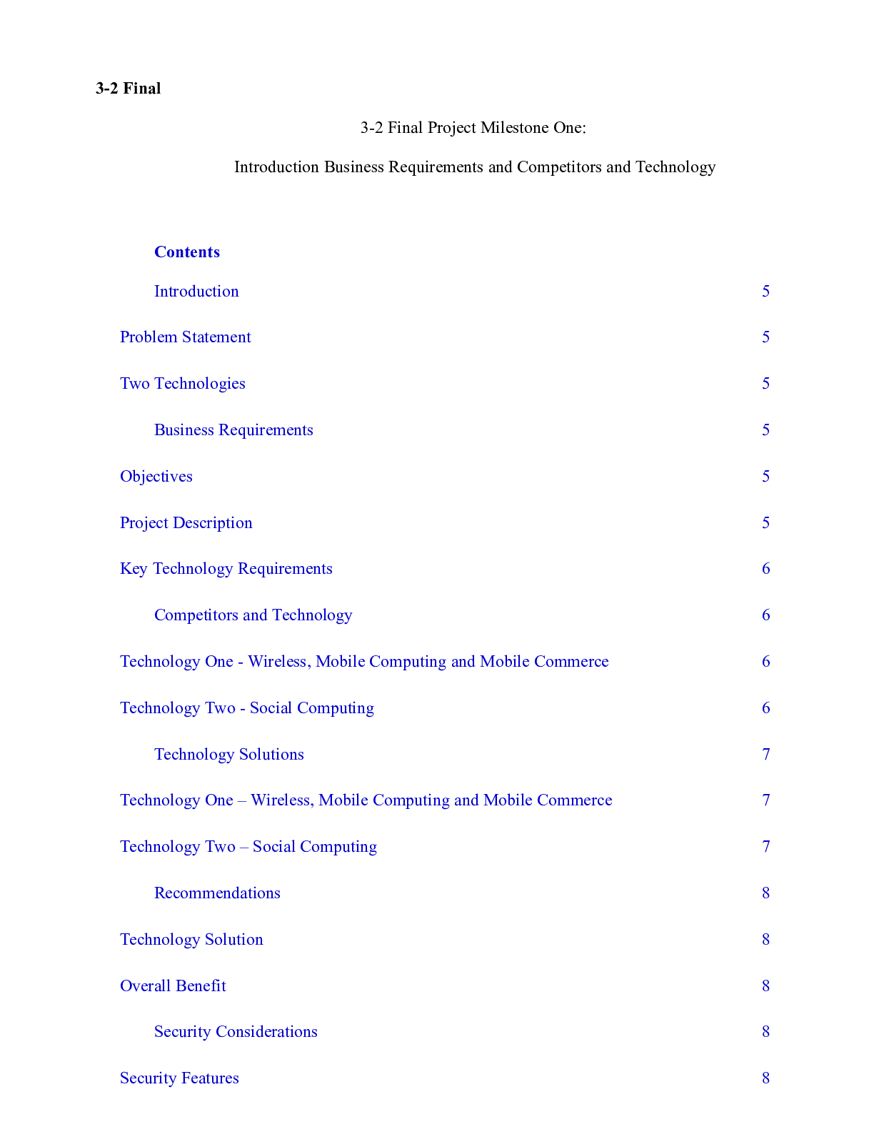Preview image for 3 2 Final Project Milestone One  Introduction Business Requirements and Competitors and Te